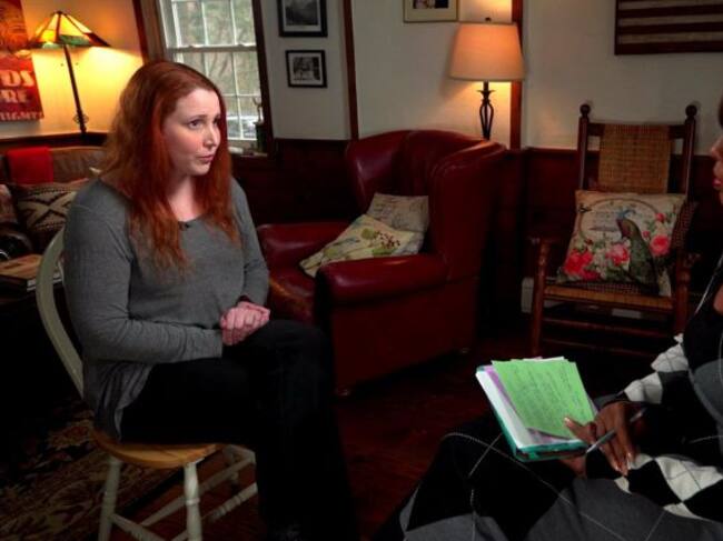 Dylan Farrow en un momento de la entrevista / CBS