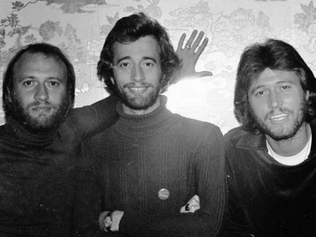 Bee Gees en una entrevista.