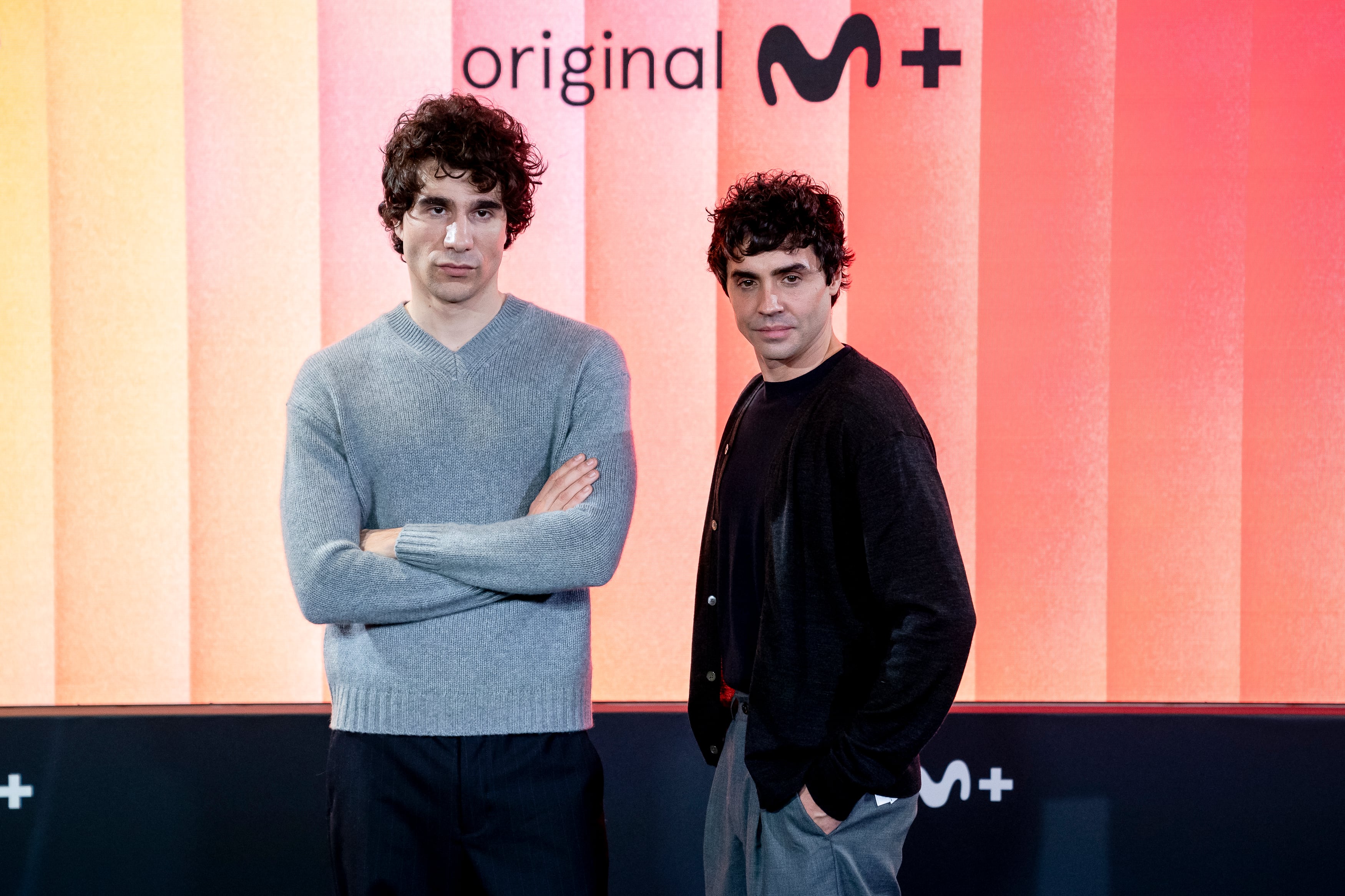 Javier Calvo y Javier Ambrossi en la presentación de nuevas películas originales de Movistar Plus+. / A. Perez Meca/Europa Press