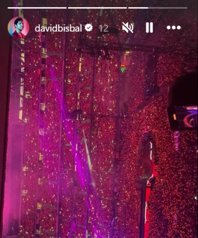 David Bisbal en el concierto de Karol G
