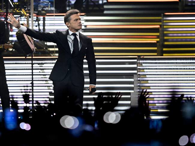 Luis Miguel durante su concierto en Buenos Aires el 12 de agosto de 2023