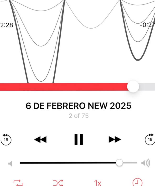 Aitana publica en su perfil de Instagram una captura del archivo de audio de la nueva versión de '6 de febrero', tema aún inédito